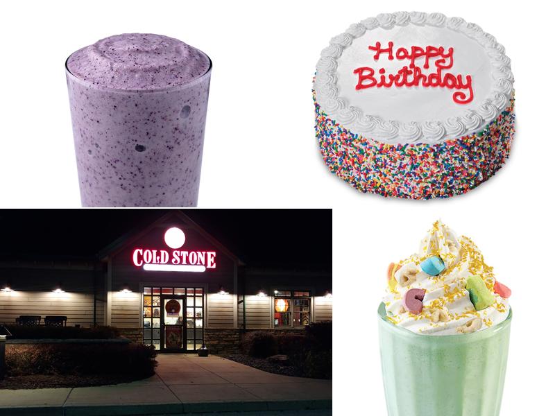 Cold Stone Creamery Menu