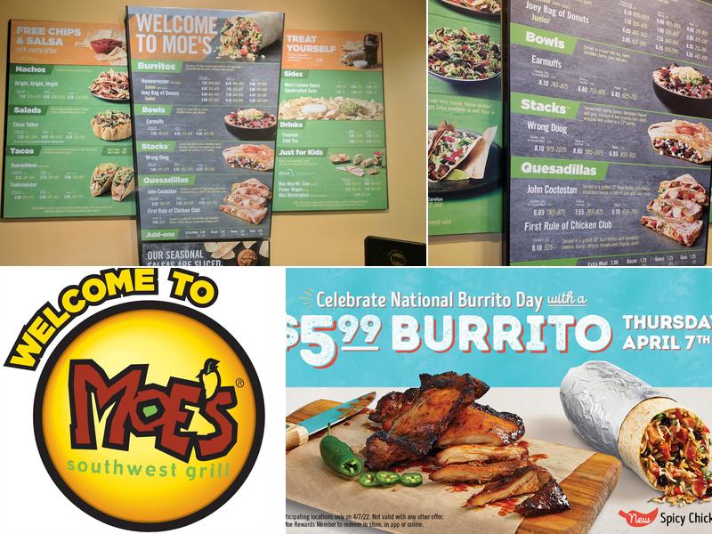 Moe's Southwest Grill Menu