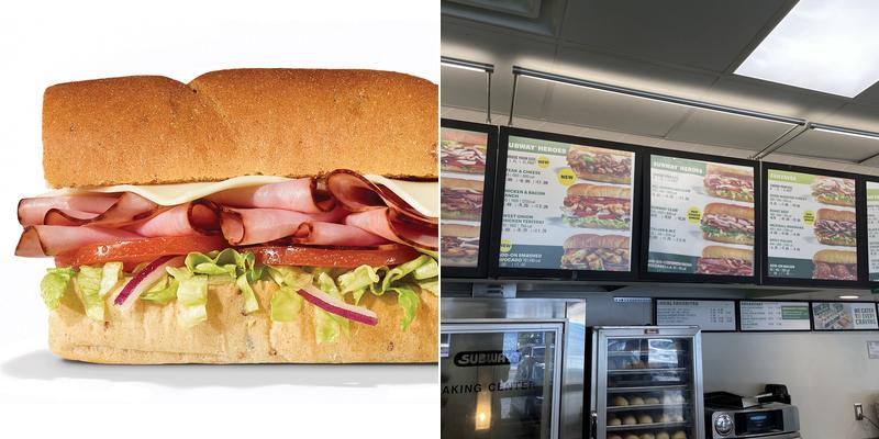 Subway Menu