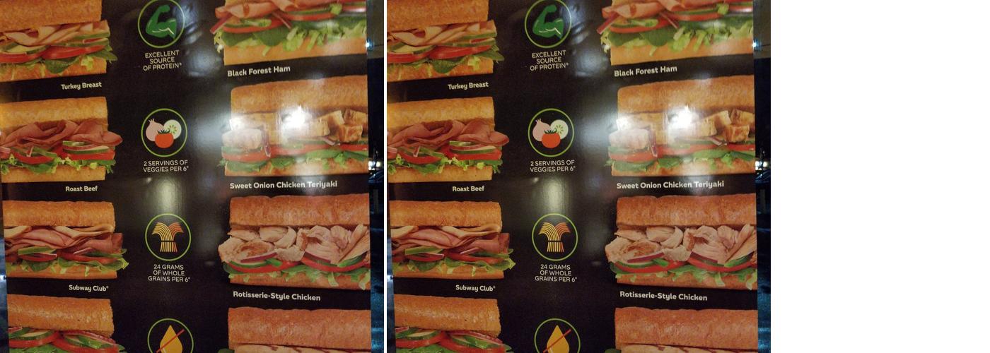 Subway Menu