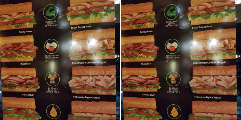 Subway Menu