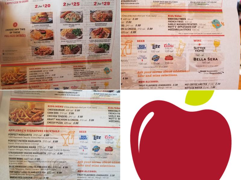 Applebee's Grill + Bar Menu