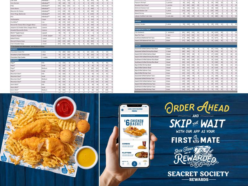 Long John Silver's Menu