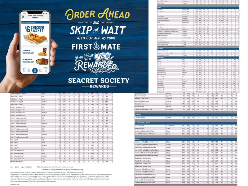 Long John Silver's Menu