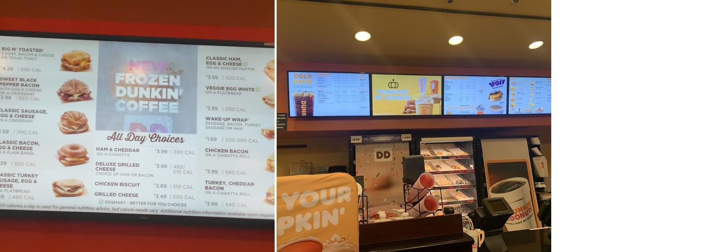 Dunkin' Menu