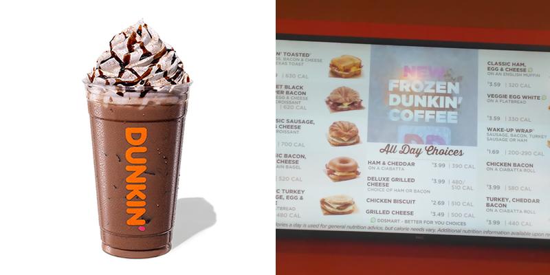 Dunkin' Menu