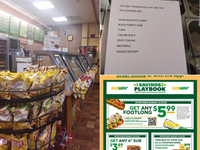 Subway Menu
