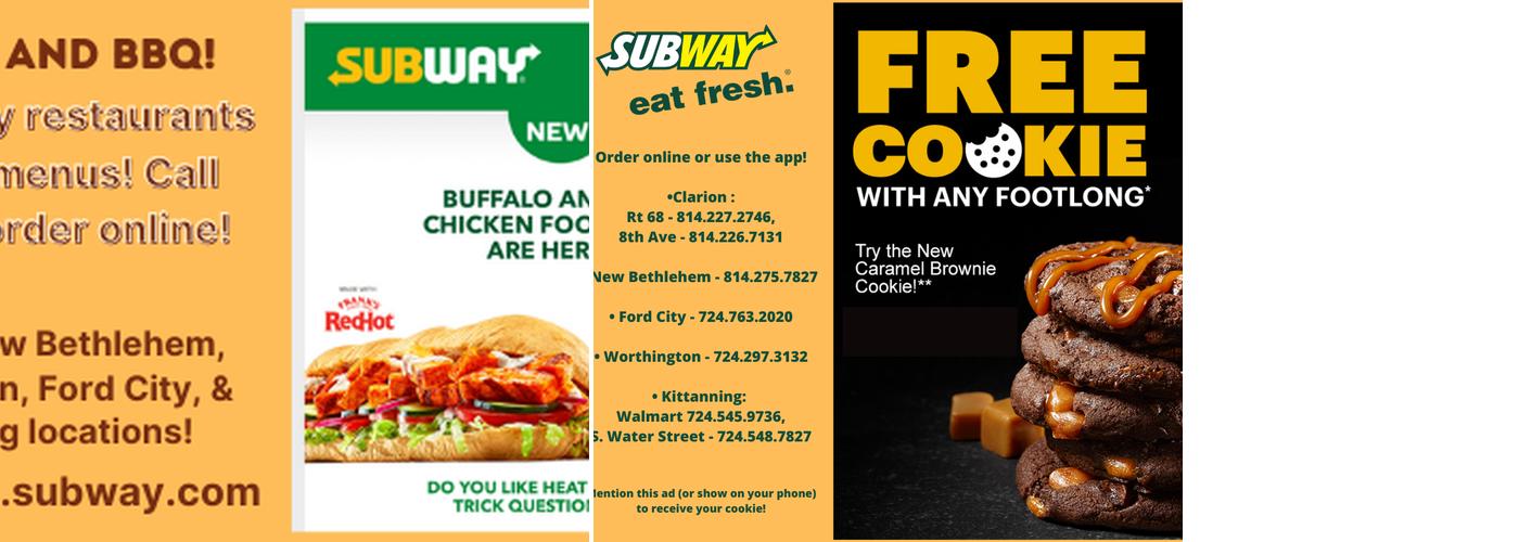Subway Menu