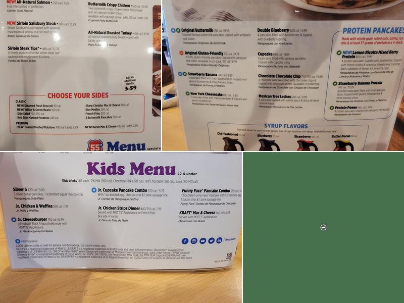 IHOP Menu