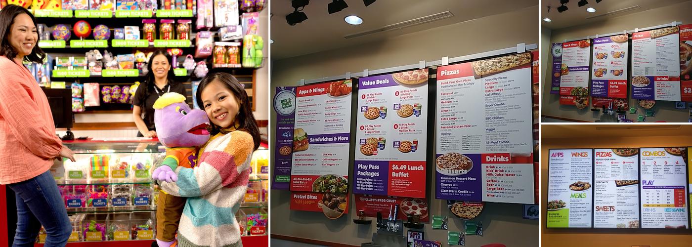 Chuck E. Cheese Menu