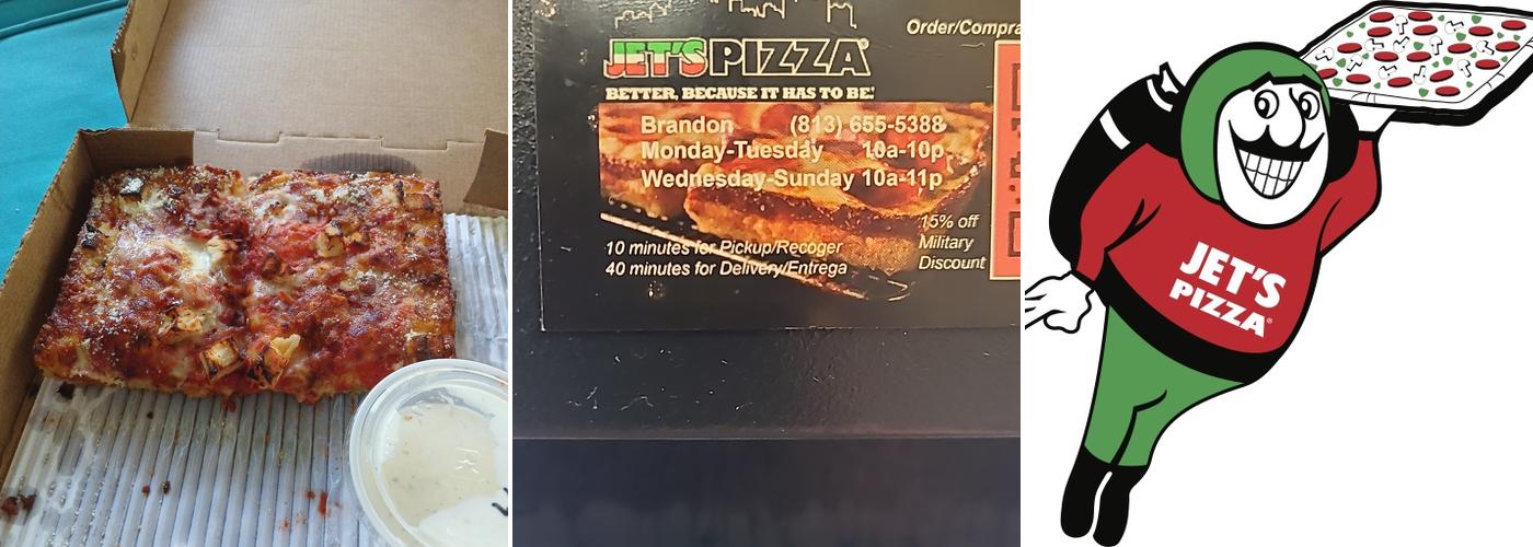 Jet's Pizza  Menu