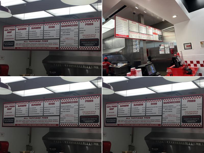 Five Guys Menu