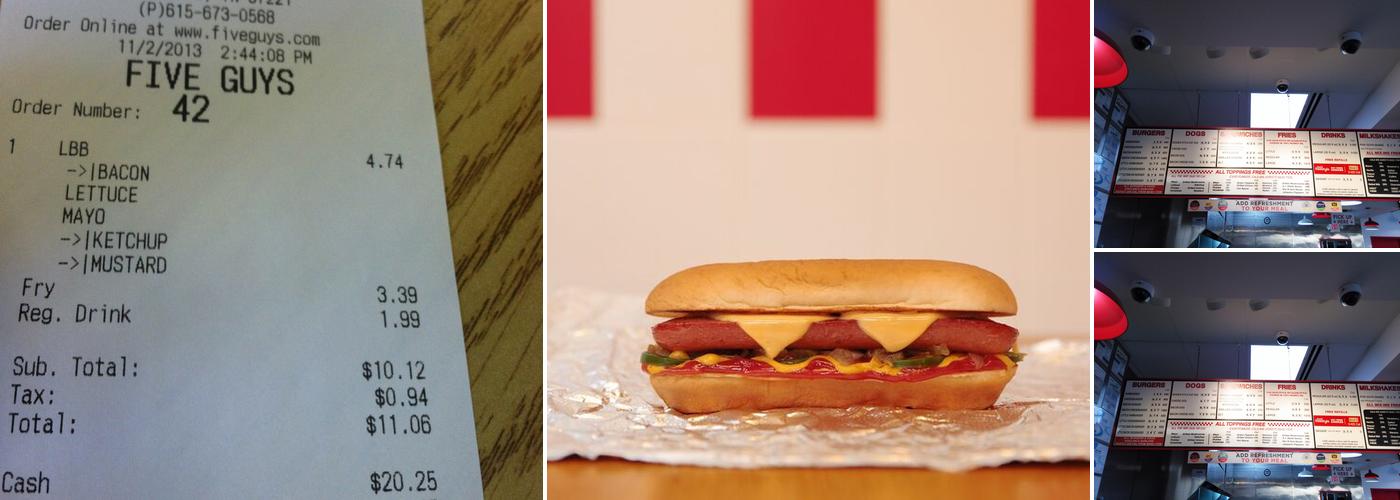 Five Guys Menu