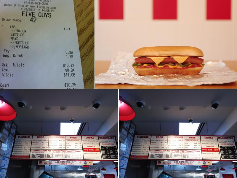 Five Guys Menu