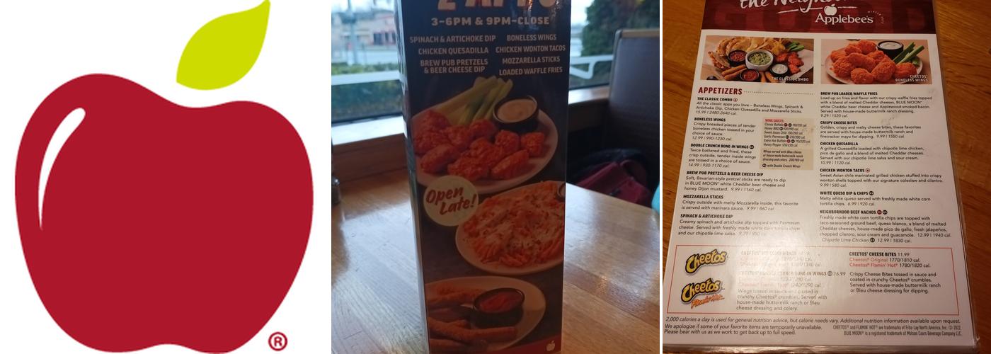 Applebee's Grill + Bar Menu