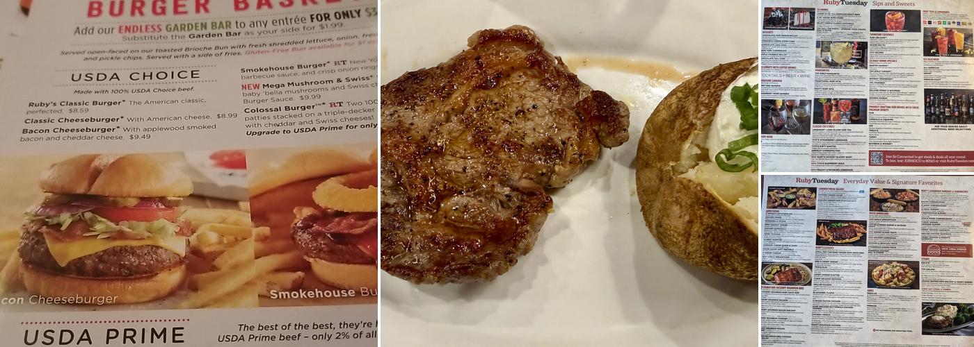 Ruby Tuesday Menu