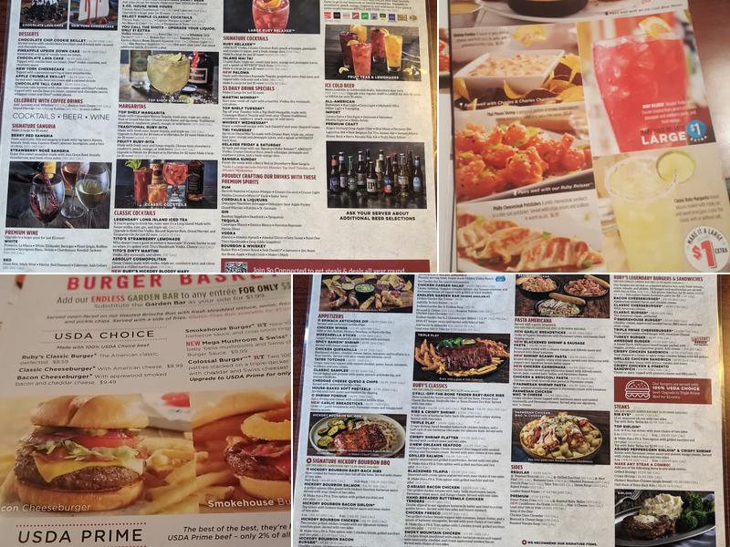 Ruby Tuesday Menu