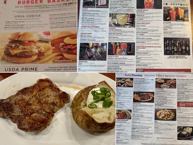 Ruby Tuesday Menu