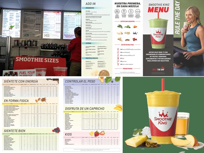 Smoothie King Menu