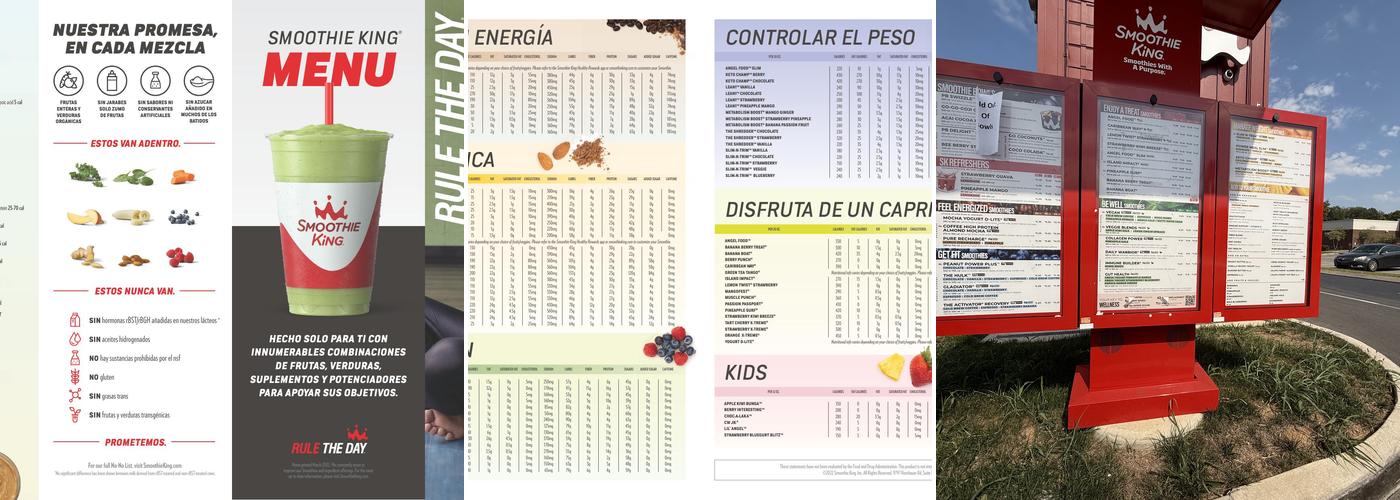 Smoothie King Menu