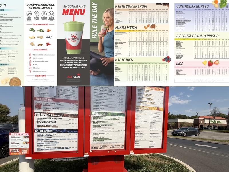 Smoothie King Menu