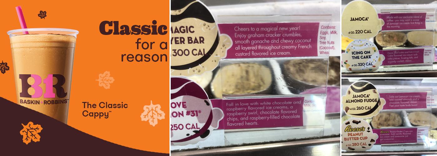 Baskin-Robbins Menu
