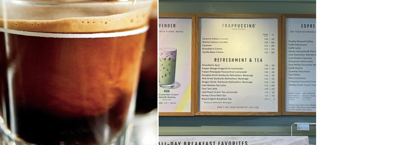 Starbucks Menu