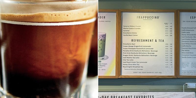 Starbucks Menu
