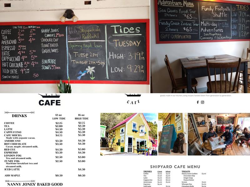 SHIPYARD CAFE Menu