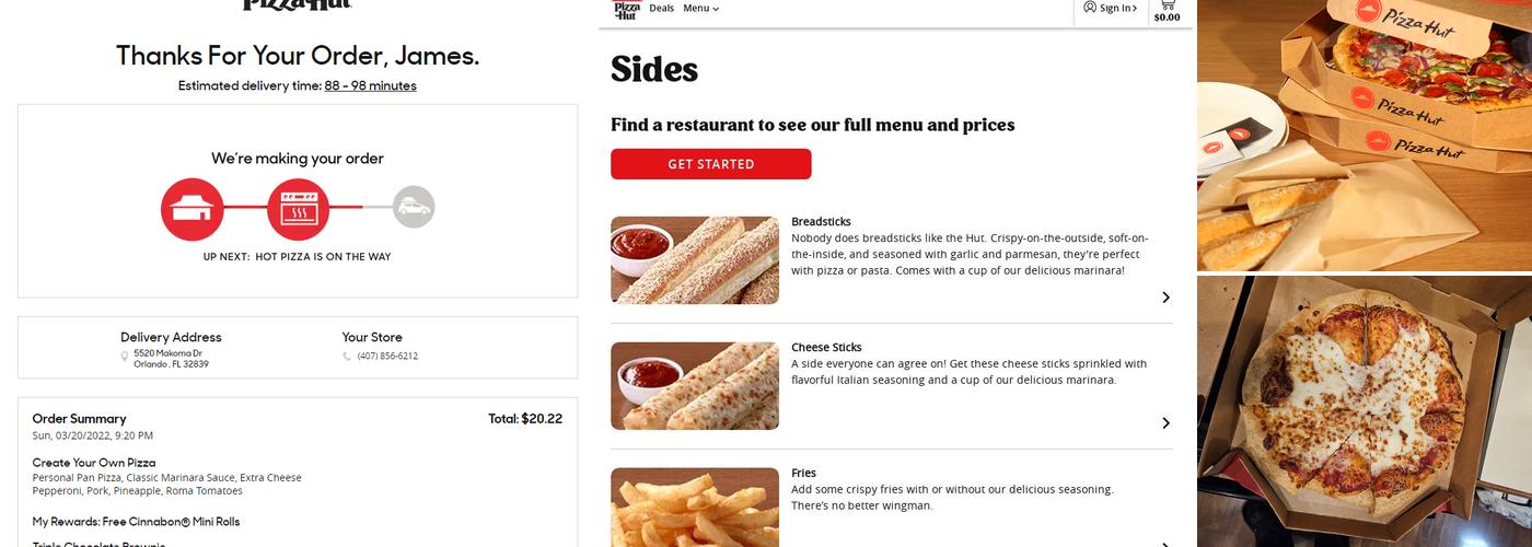 Pizza Hut Menu