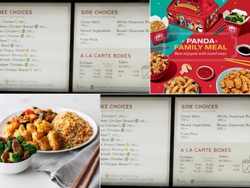 Panda Express Menu