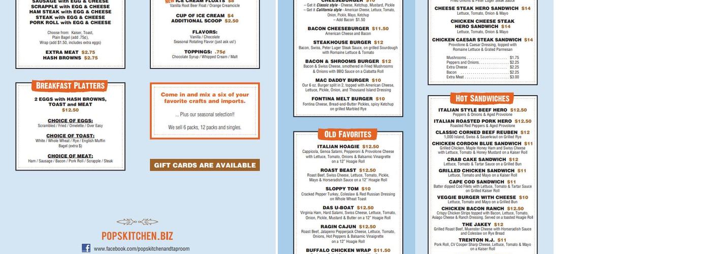 Marathon Menu