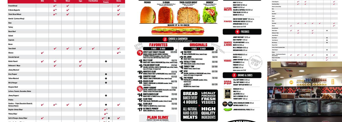 Jimmy John's Menu