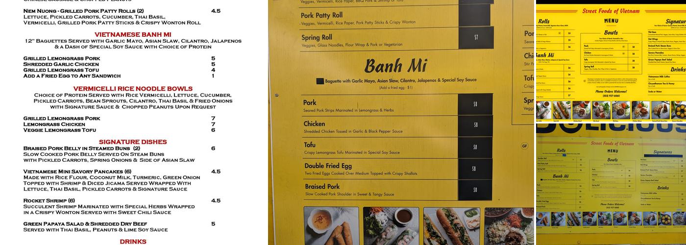 Dolicious Menu