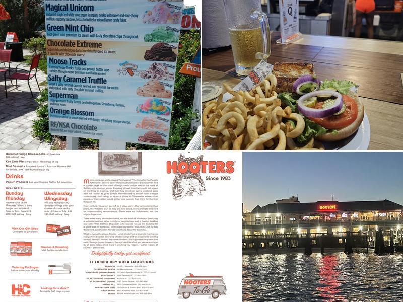 Hooters Menu
