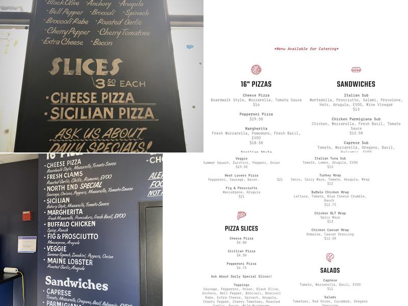 Boardwalk Pizza Menu