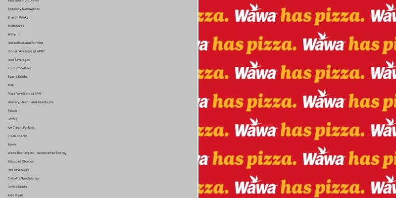 Wawa Menu