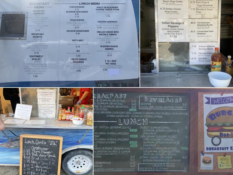 Burger Bus+ Menu