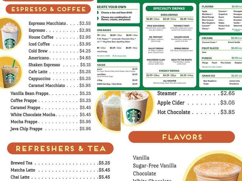 UVU Dining Services Menu