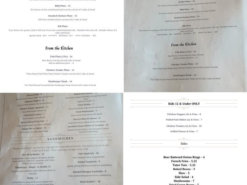 Dew Drop In Menu