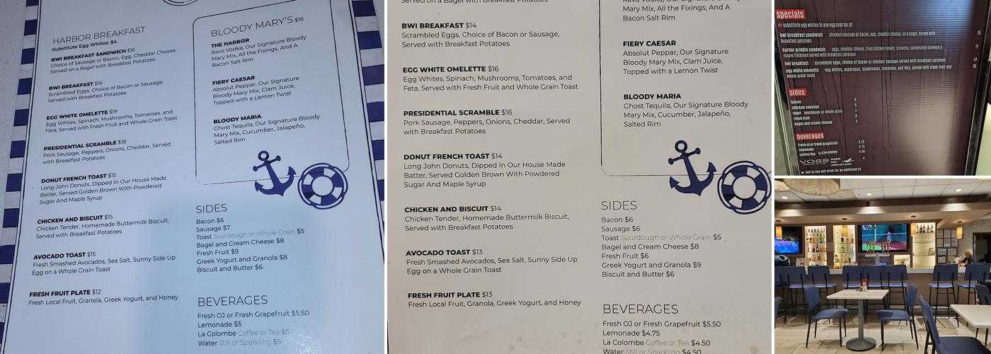 Harbor Grille Menu