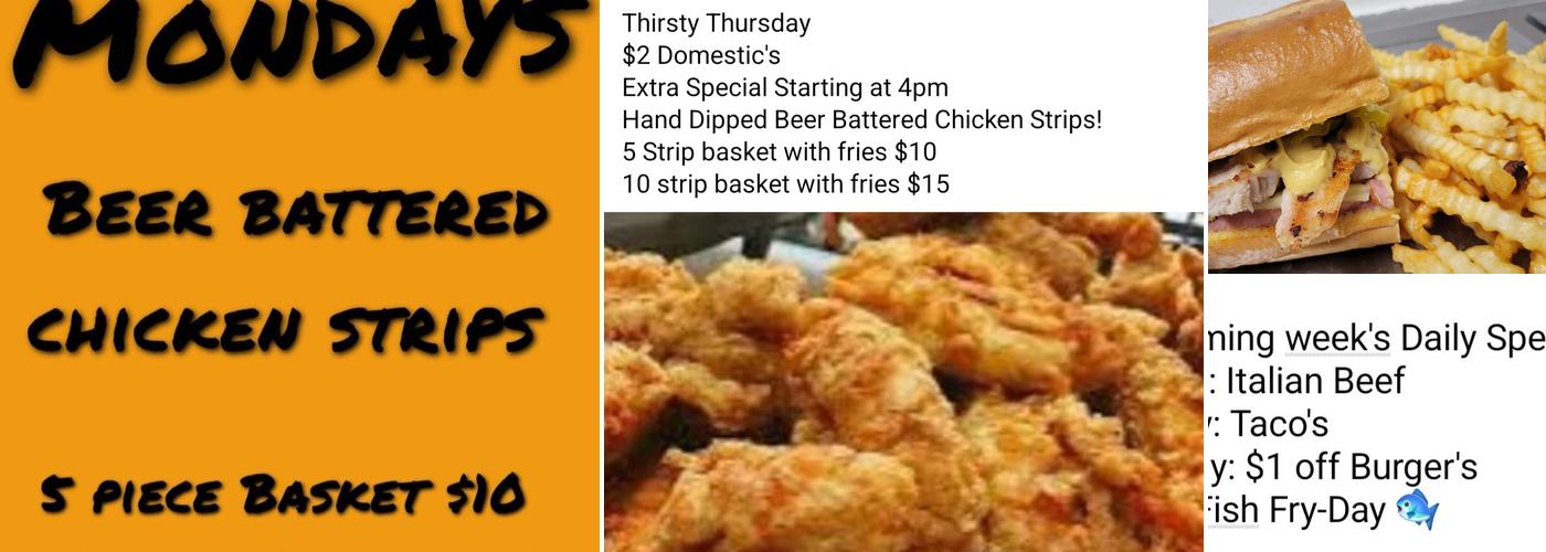 Chubz Pub & Grub Menu