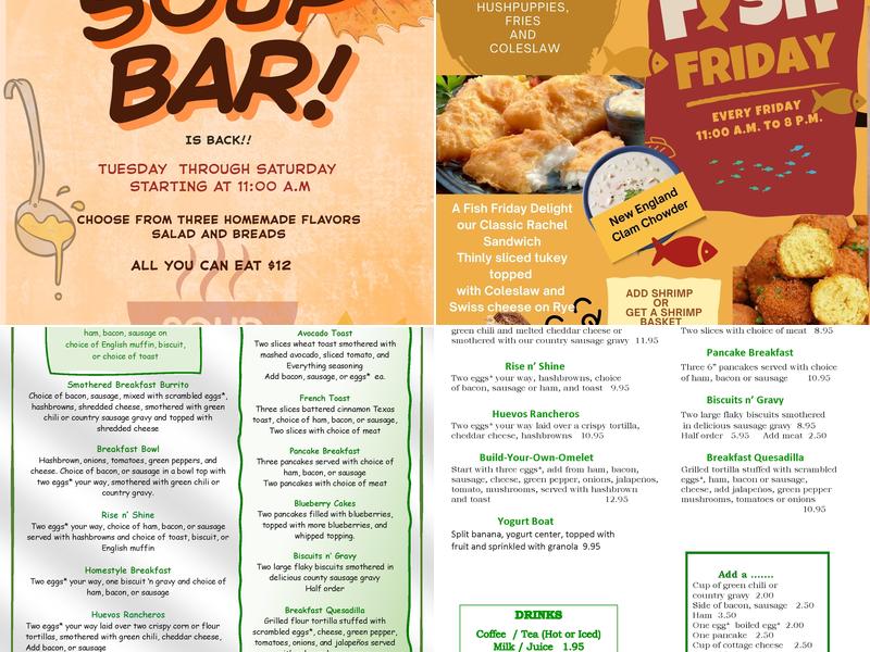 The Rough Bar & Grill Menu
