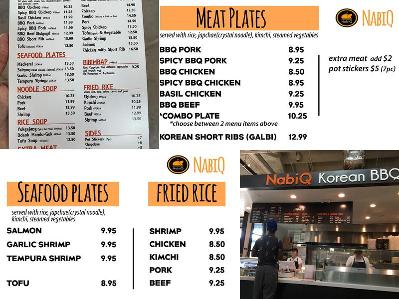 Nabi Q Korean BBQ Menu