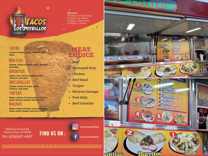 Tacos los Potrillos Menu
