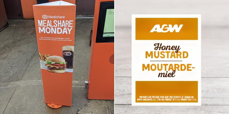 A&W Canada Menu