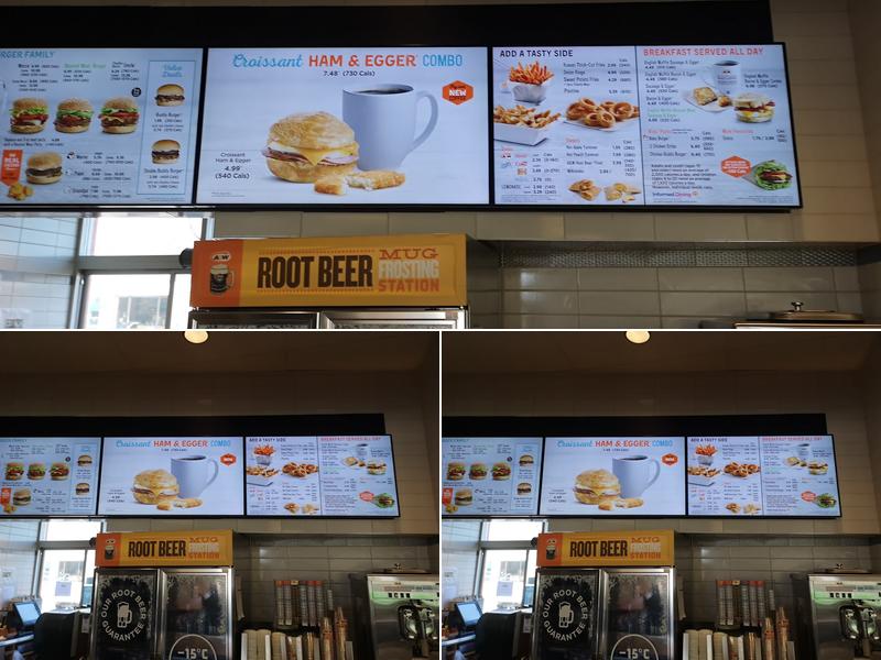 A&W Canada Menu