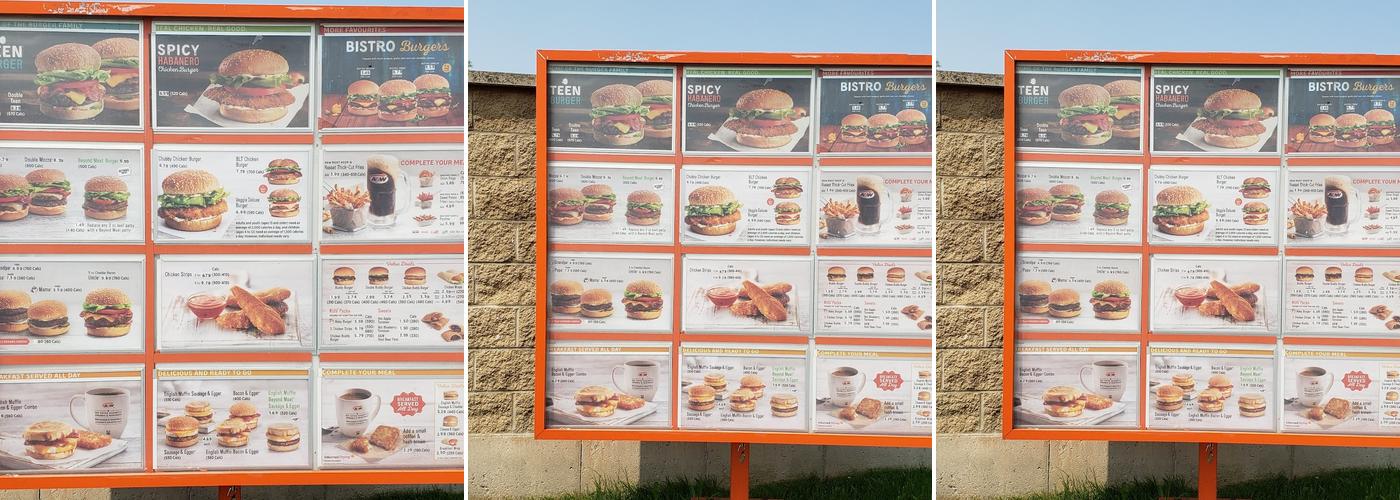 A&W Canada Menu