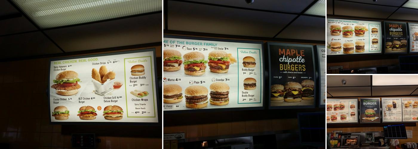 A&W Canada Menu