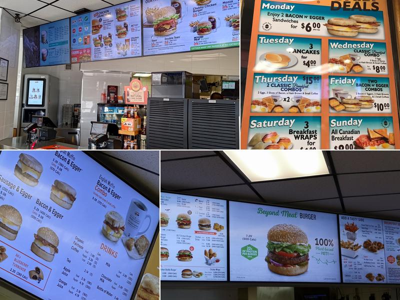 A&W Canada Menu